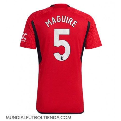 Camiseta Manchester United Harry Maguire #5 Primera Equipación Replica 2023-24 mangas cortas